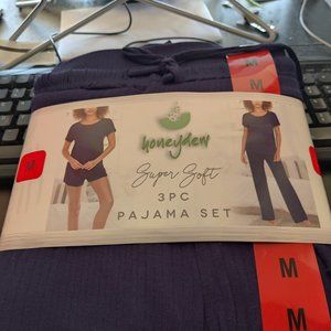 NWT Honeydew Intimates Women Super-Soft 3pc Pajama Set North Star Sz M $65 H383